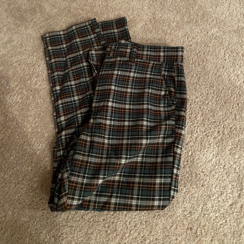 Crop Plaid Pants
